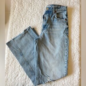 Zara The Wide Leg High Rise Jean